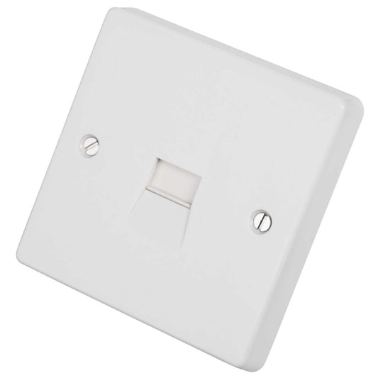 Crabtree 1 Gang Secondary Telephone Socket White