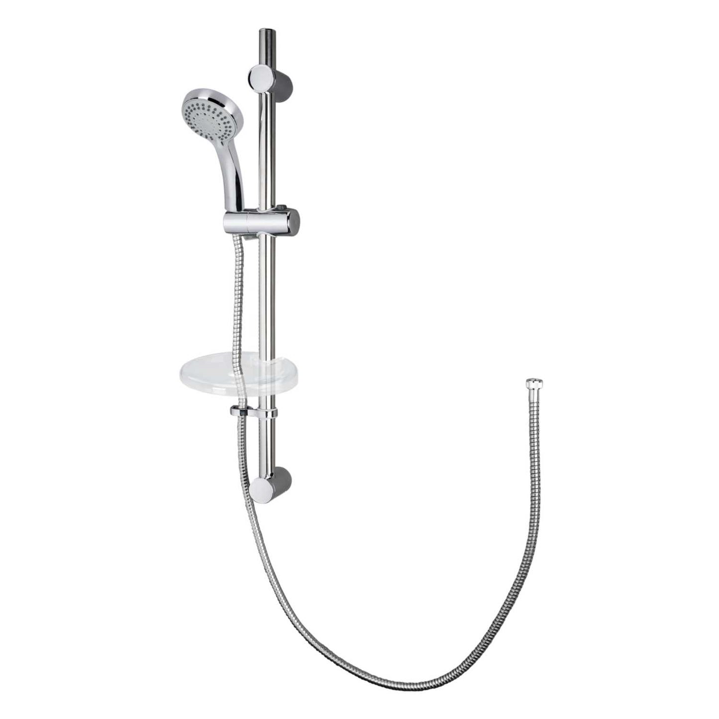 Croydex Five Function Shower Set with Riser Rail Chrome