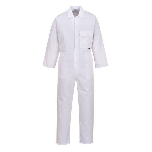 Standard Coverall, L, R, White