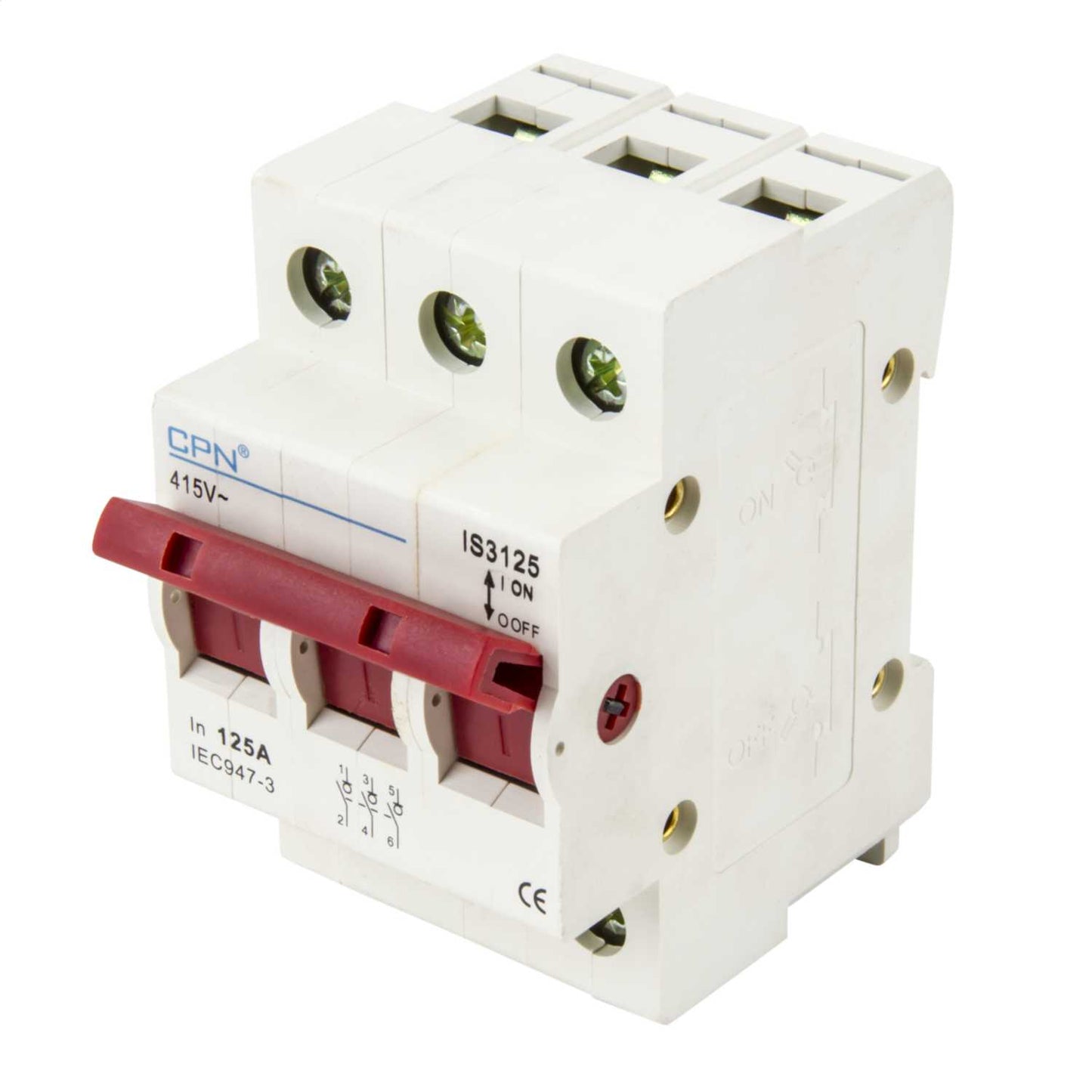 Cudis 125A 3 Pole Isolator Incomer