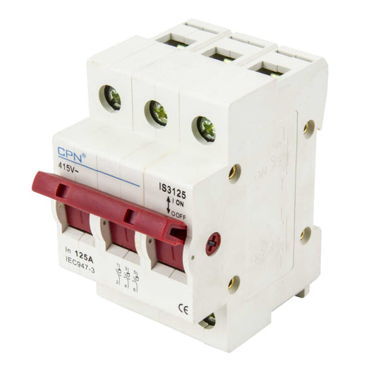Cudis 125A 3 Pole Isolator Incomer
