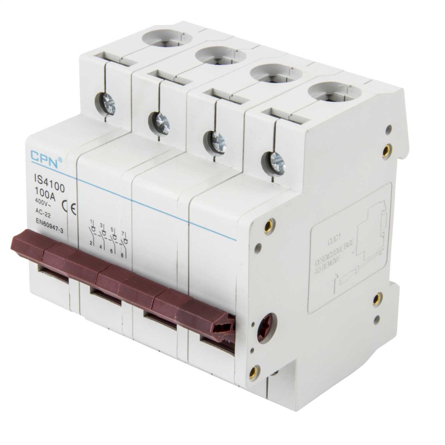 Cudis 100A 4 Pole Isolator Incomer