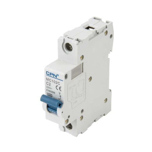 Cudis MC 2A Single Pole 6kA C Curve MCB