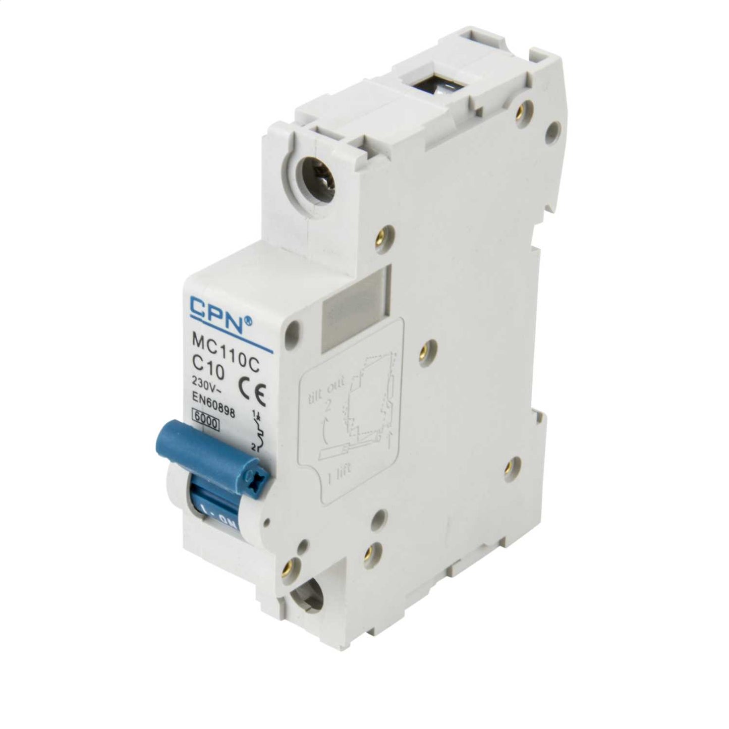 Cudis MC 10A Single Pole 6kA C Curve MCB