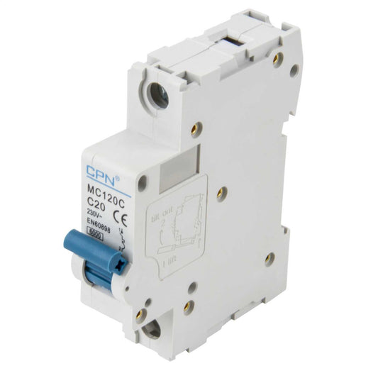 Cudis MC 20A Single Pole 6kA C Curve MCB