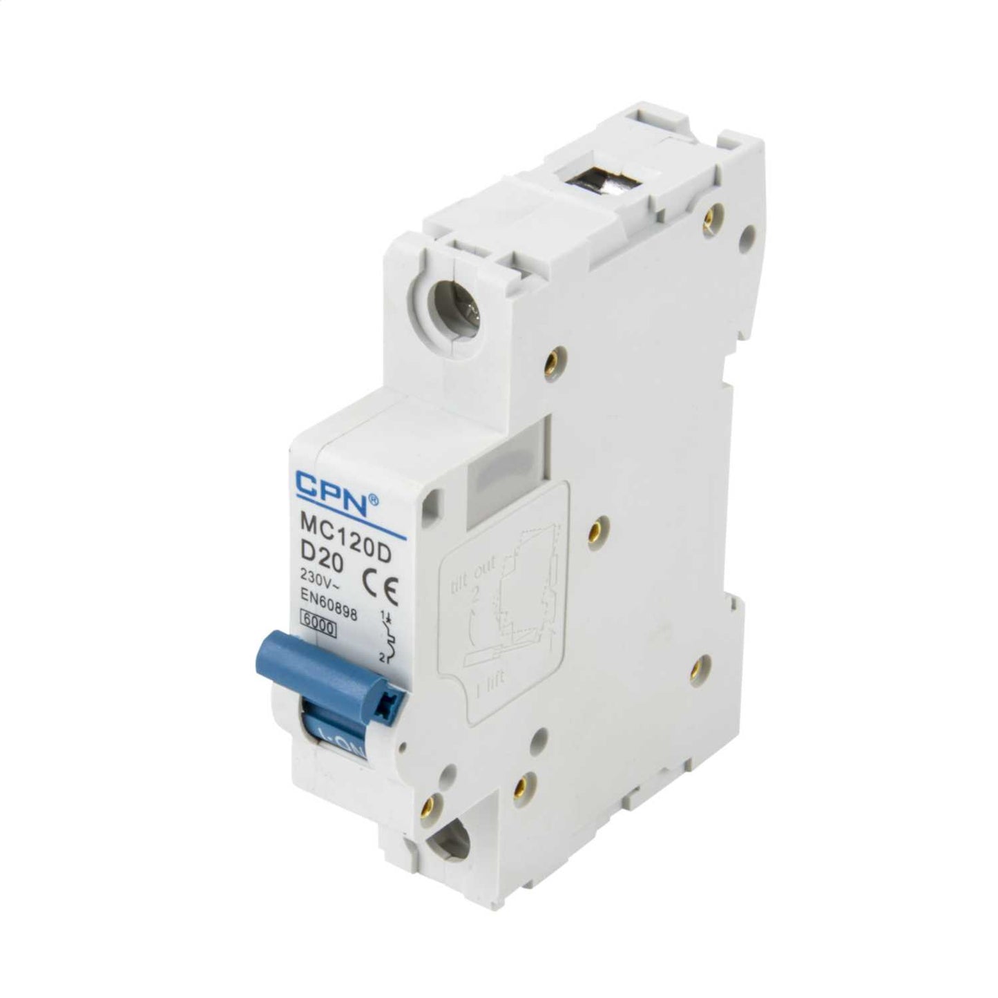 Cudis MC 20A Single Pole 6kA D Curve MCB