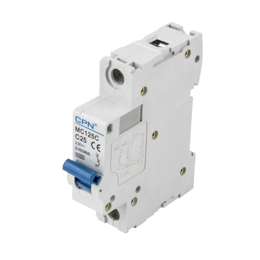 Cudis MC 25A Single Pole 6kA C Curve MCB