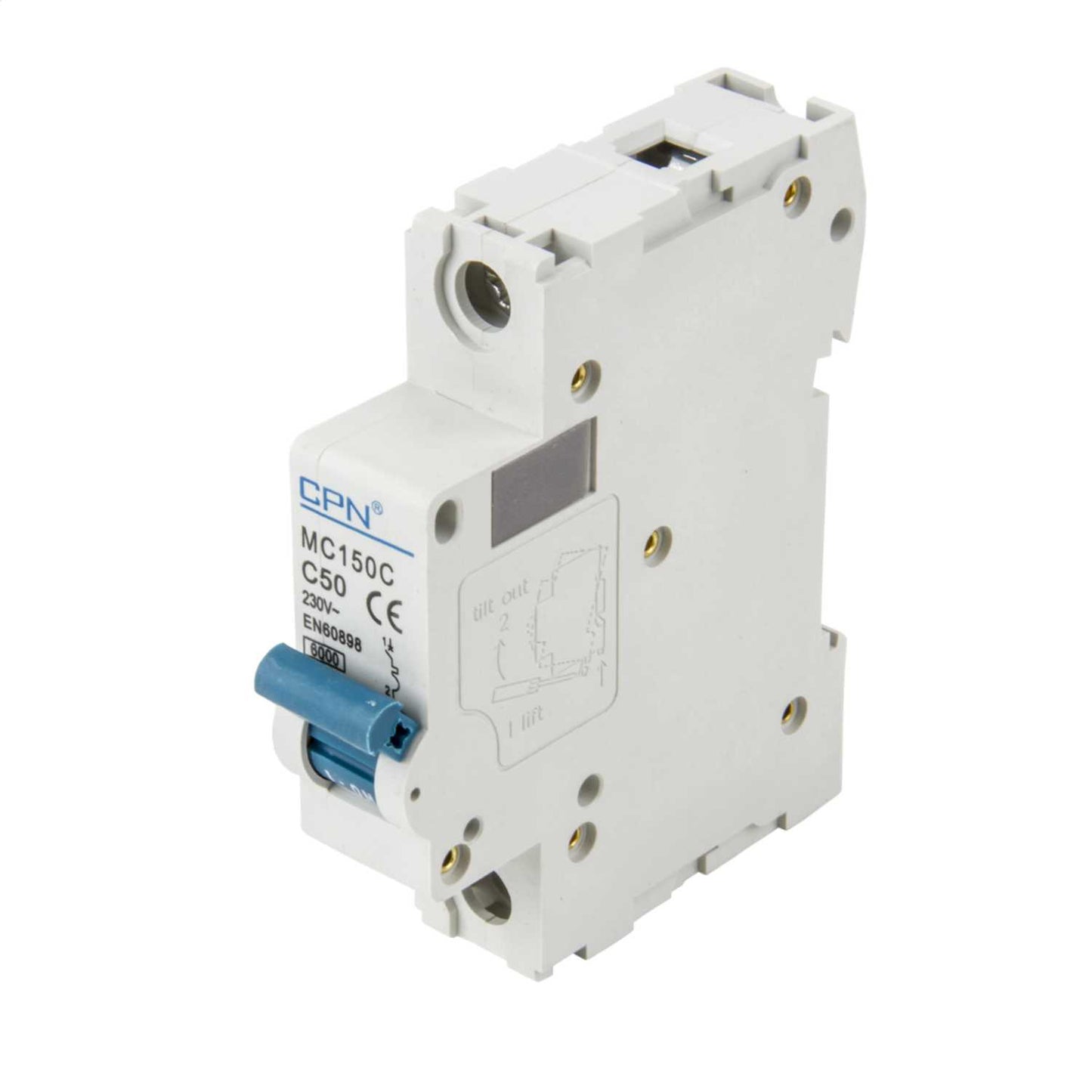 Cudis MC 50A Single Pole 6kA C Curve MCB