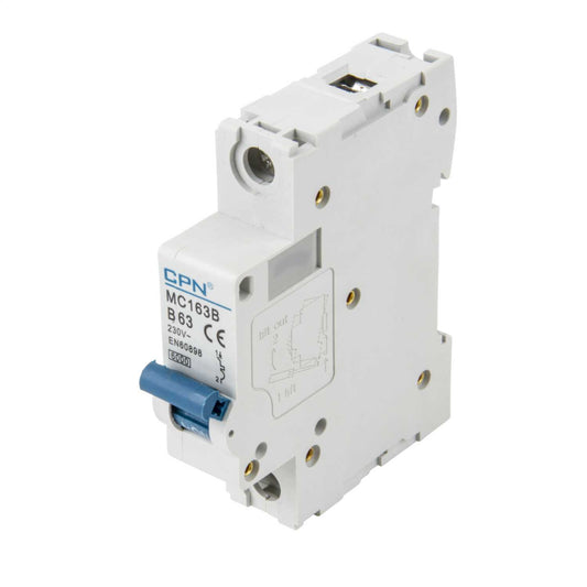 Cudis MC 63A Single Pole 6kA B Curve MCB
