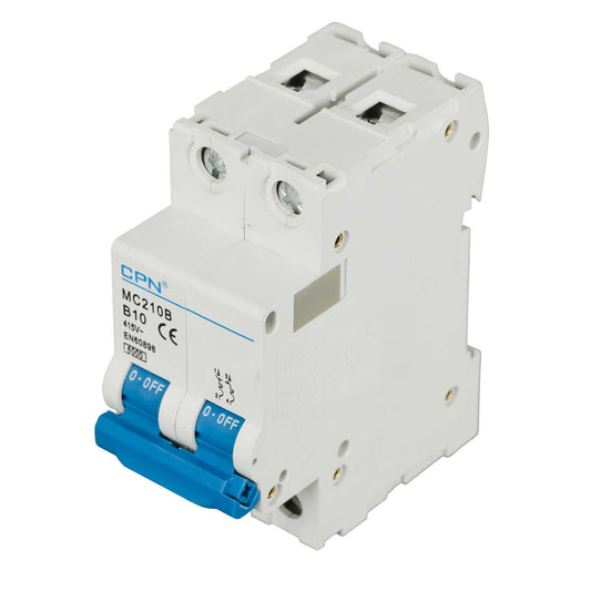Cudis MC 10A Double Pole 6kA B Curve MCB