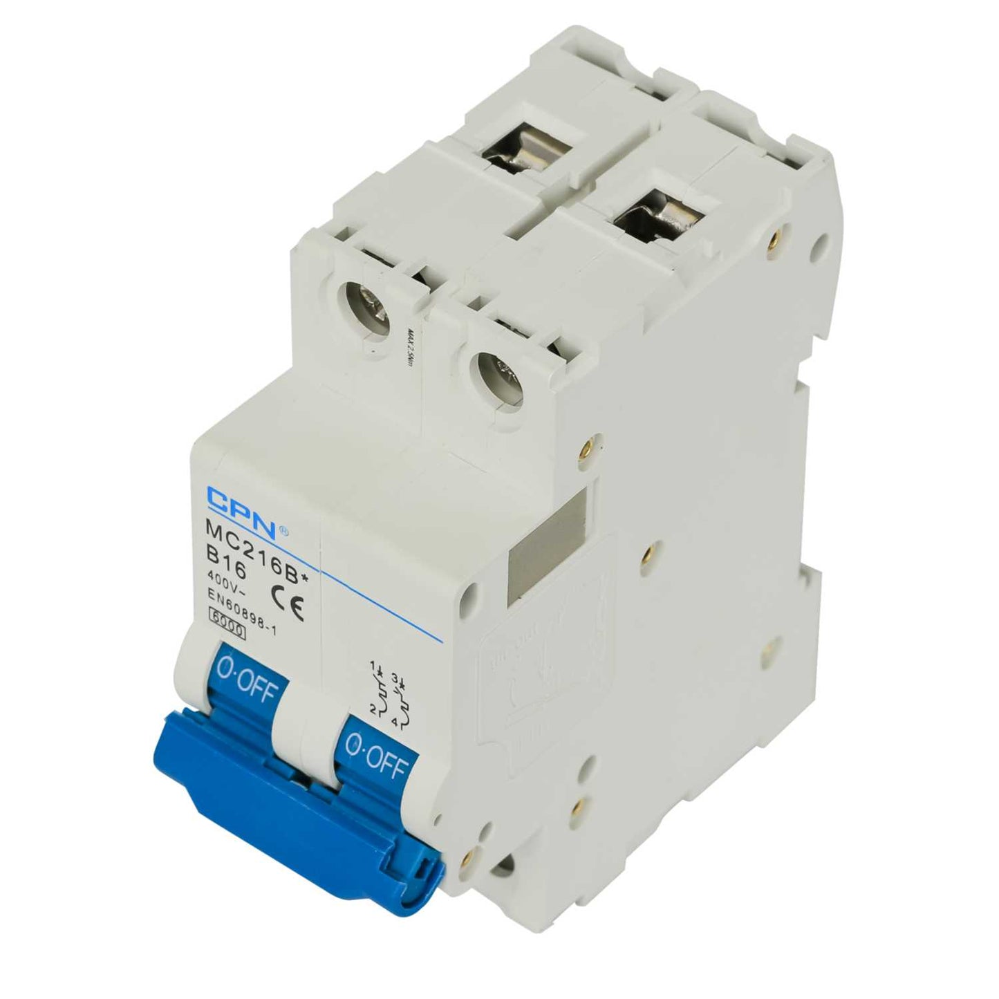 Cudis MC 16A Double Pole 6kA B Curve MCB