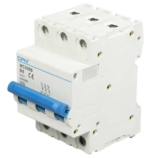 Cudis MC 6A Triple Pole 6kA B Curve MCB
