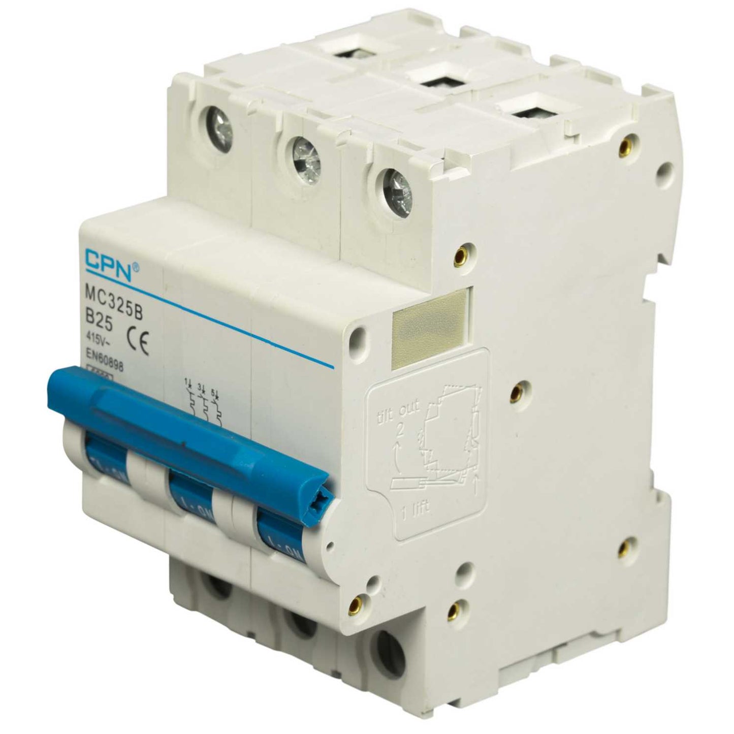 Cudis MC 25A Triple Pole 6kA B Curve MCB