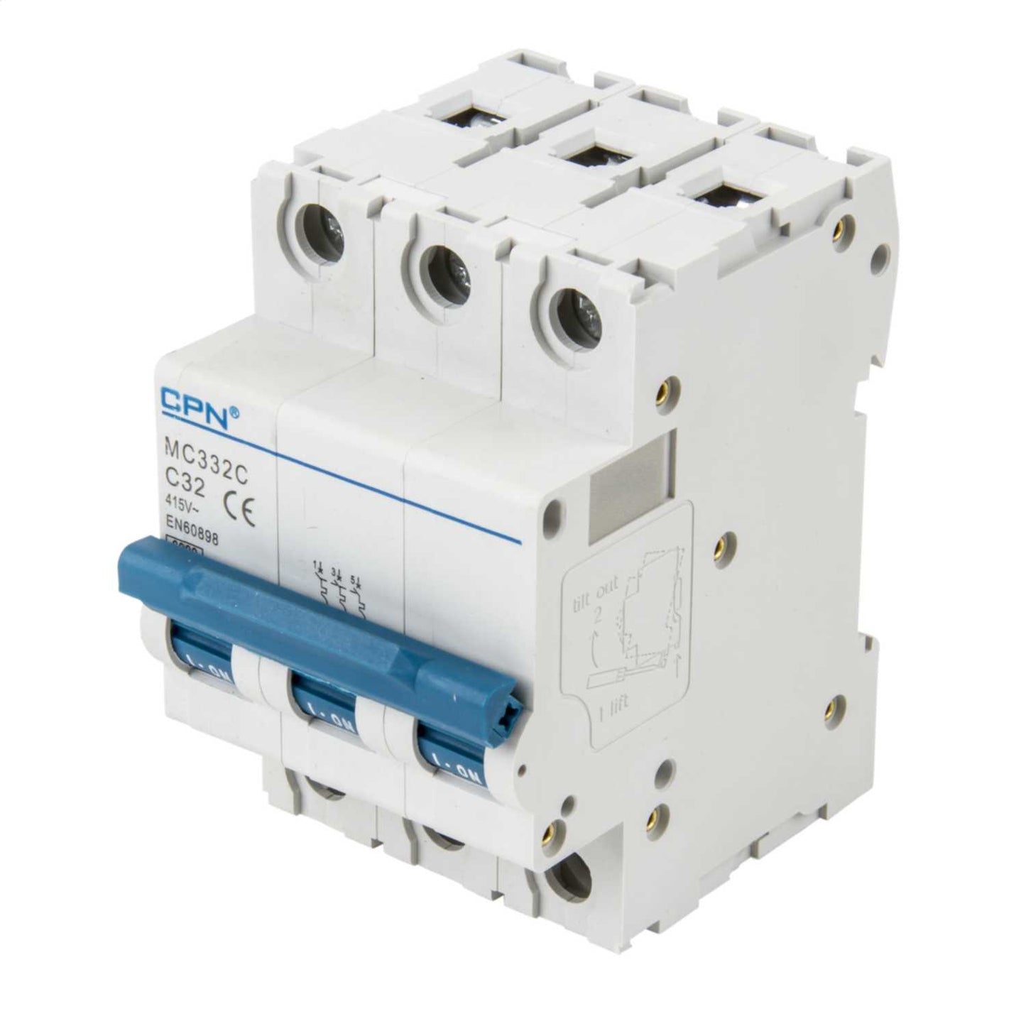 Cudis MC 32A Triple Pole 6kA C Curve MCB