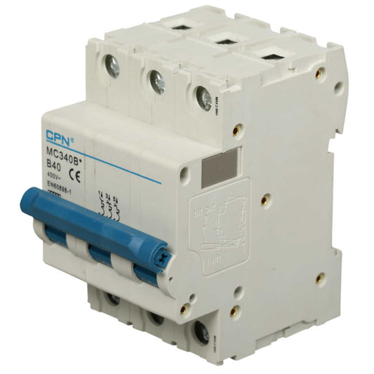 Cudis MC 40A Triple Pole 6kA B Curve MCB