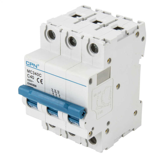 Cudis MC 40A Triple Pole 6kA C Curve MCB