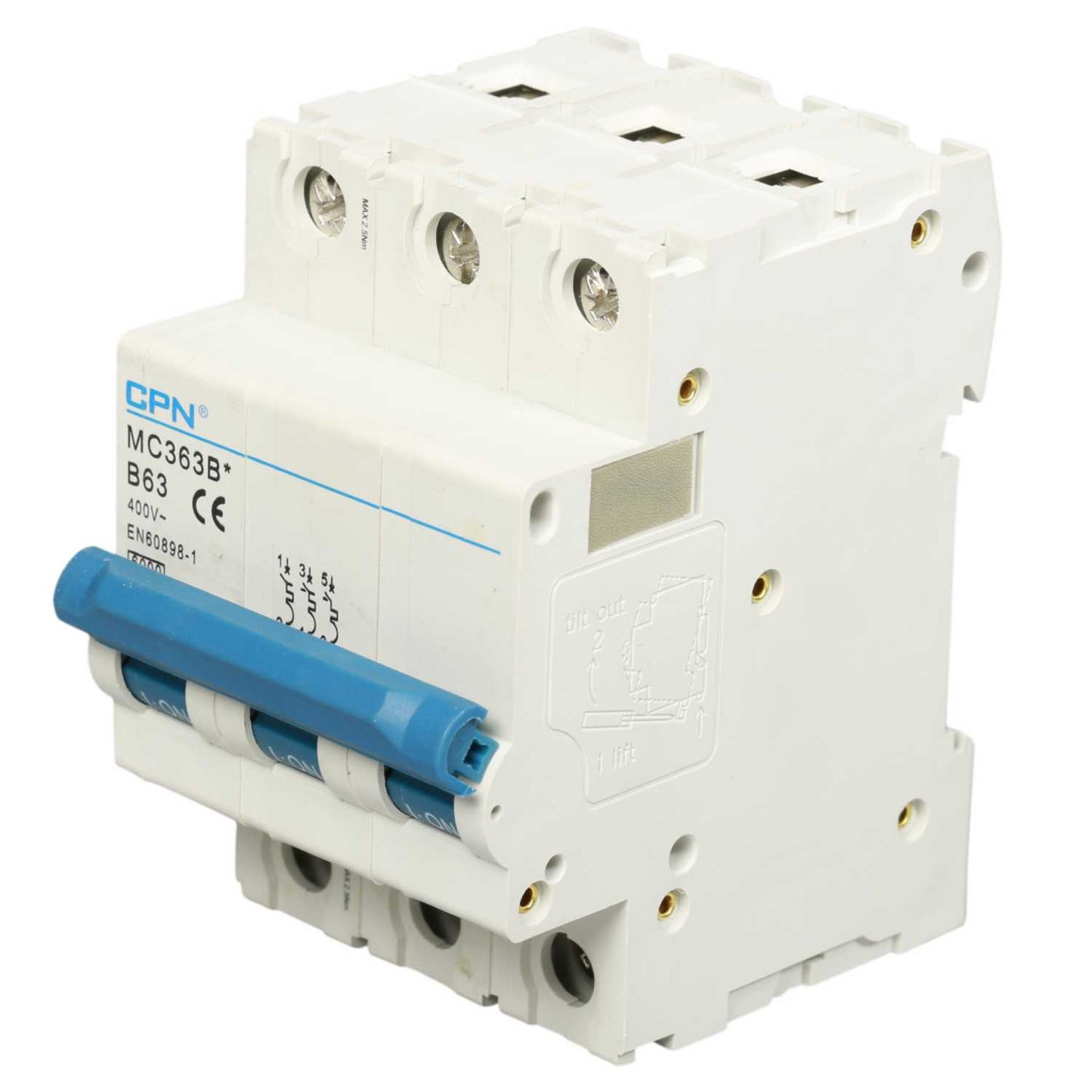 Cudis MC 63A Triple Pole 6kA B Curve MCB