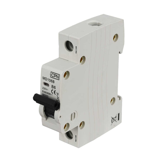 Cudis MD 6A Single Pole 6kA B Curve MCB