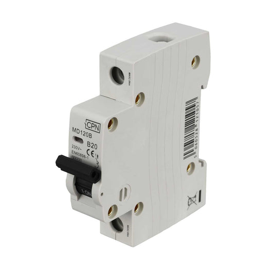 Cudis MD 20A Single Pole 6kA B Curve MCB