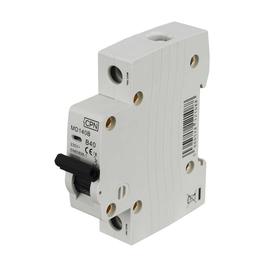Cudis MD 40A Single Pole 6kA B Curve MCB
