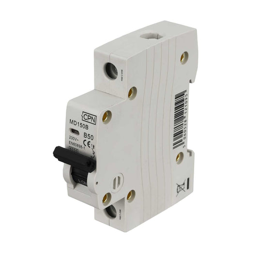 Cudis MD 50A Single Pole 4.5kA B Curve MCB
