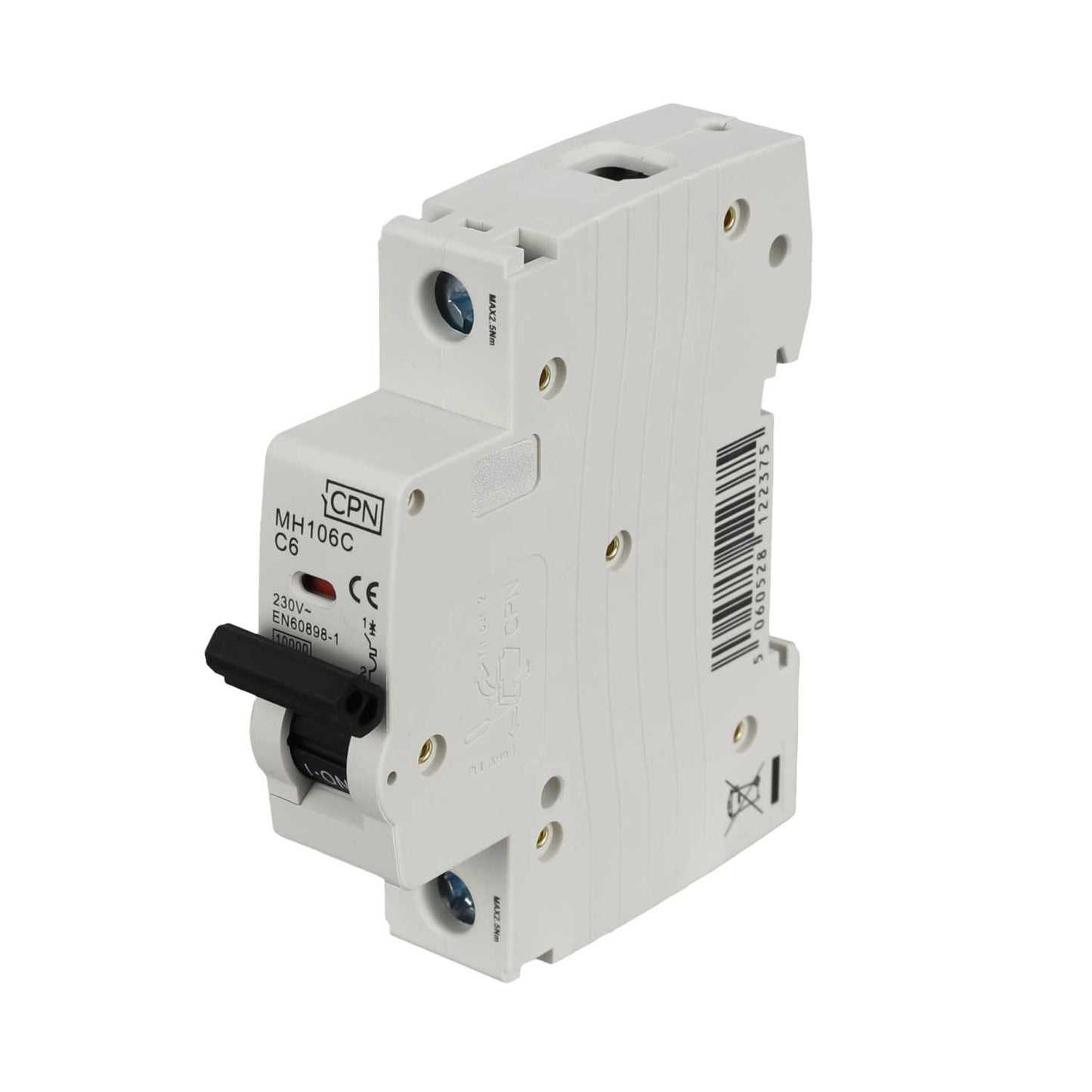 Cudis 6A Single Pole 10kA C Curve MCB