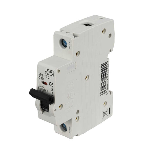 Cudis 10A Single Pole 10kA C Curve MCB
