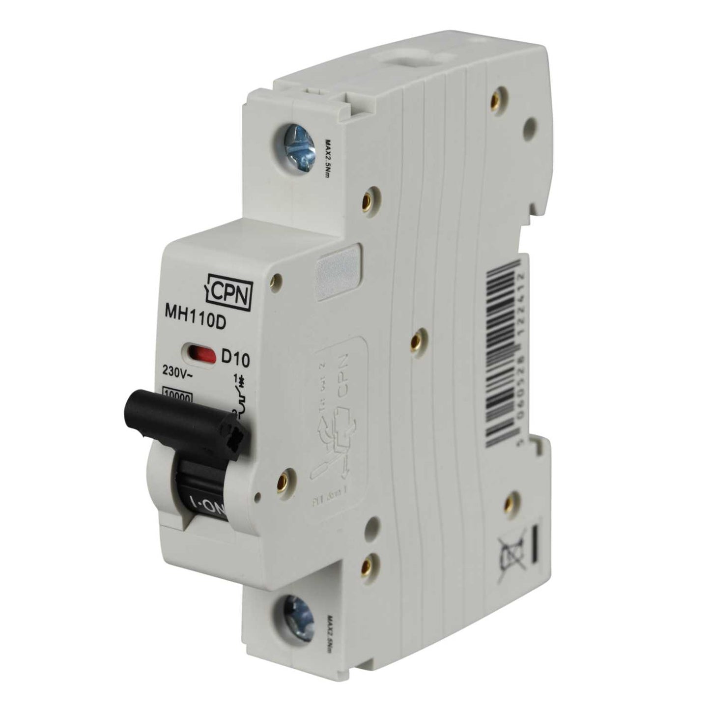Cudis 10A Single Pole 10kA D Curve MCB