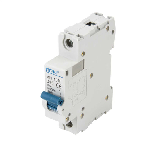 Cudis 16A Single Pole 10kA D Curve MCB