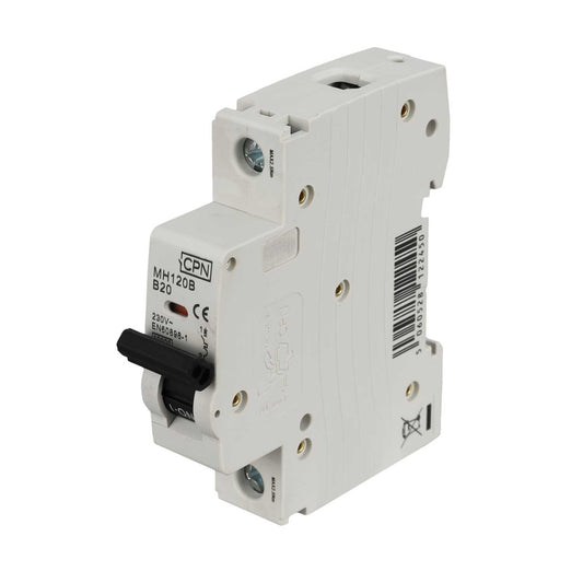 Cudis 20A Single Pole 10kA B Curve MCB