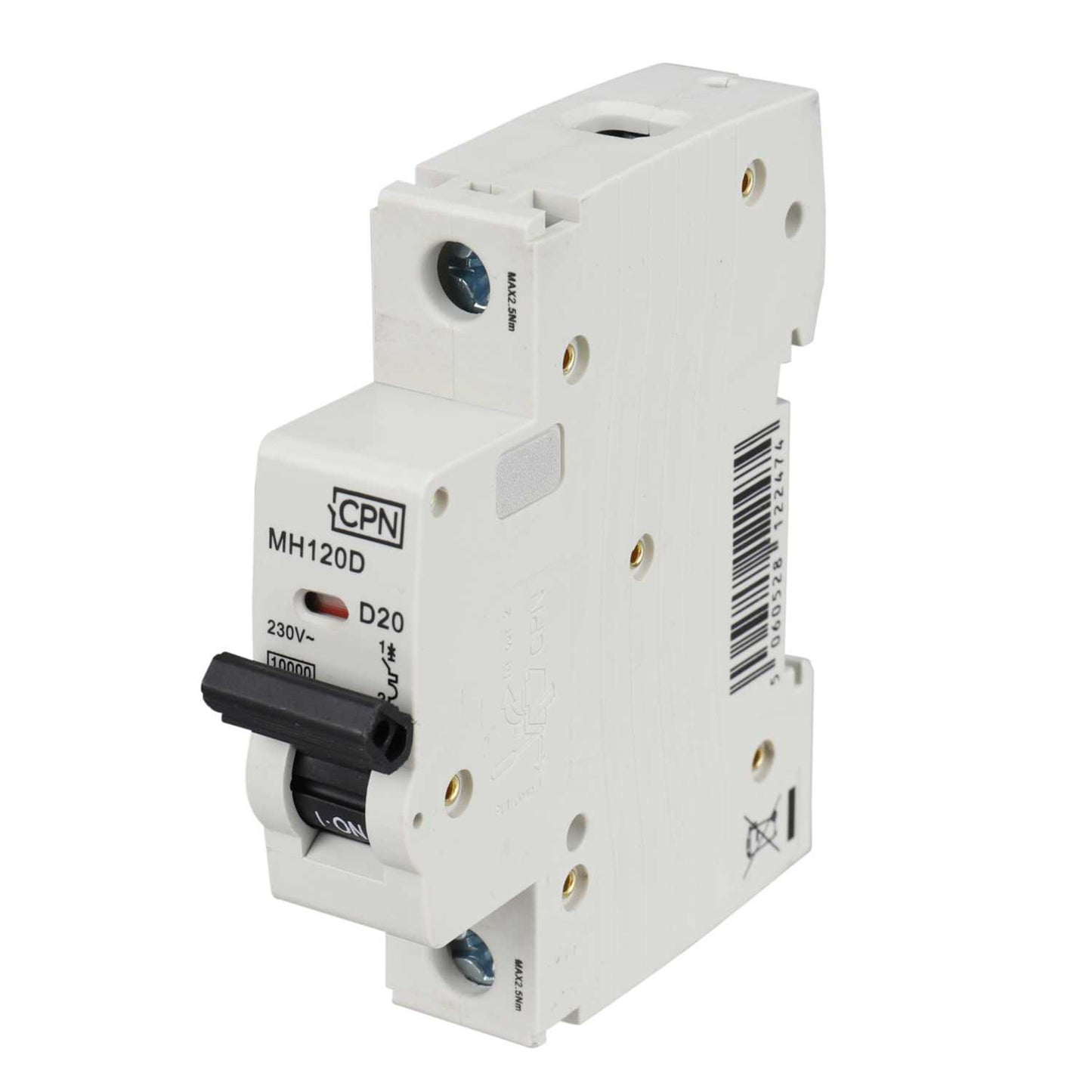 Cudis 20A Single Pole 10kA D Curve MCB