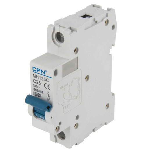 Cudis 25A Single Pole 10kA C Curve MCB