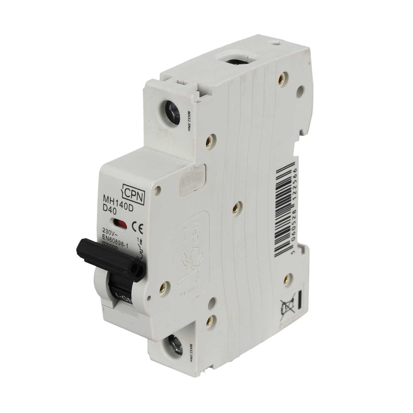 Cudis 40A Single Pole 10kA D Curve MCB