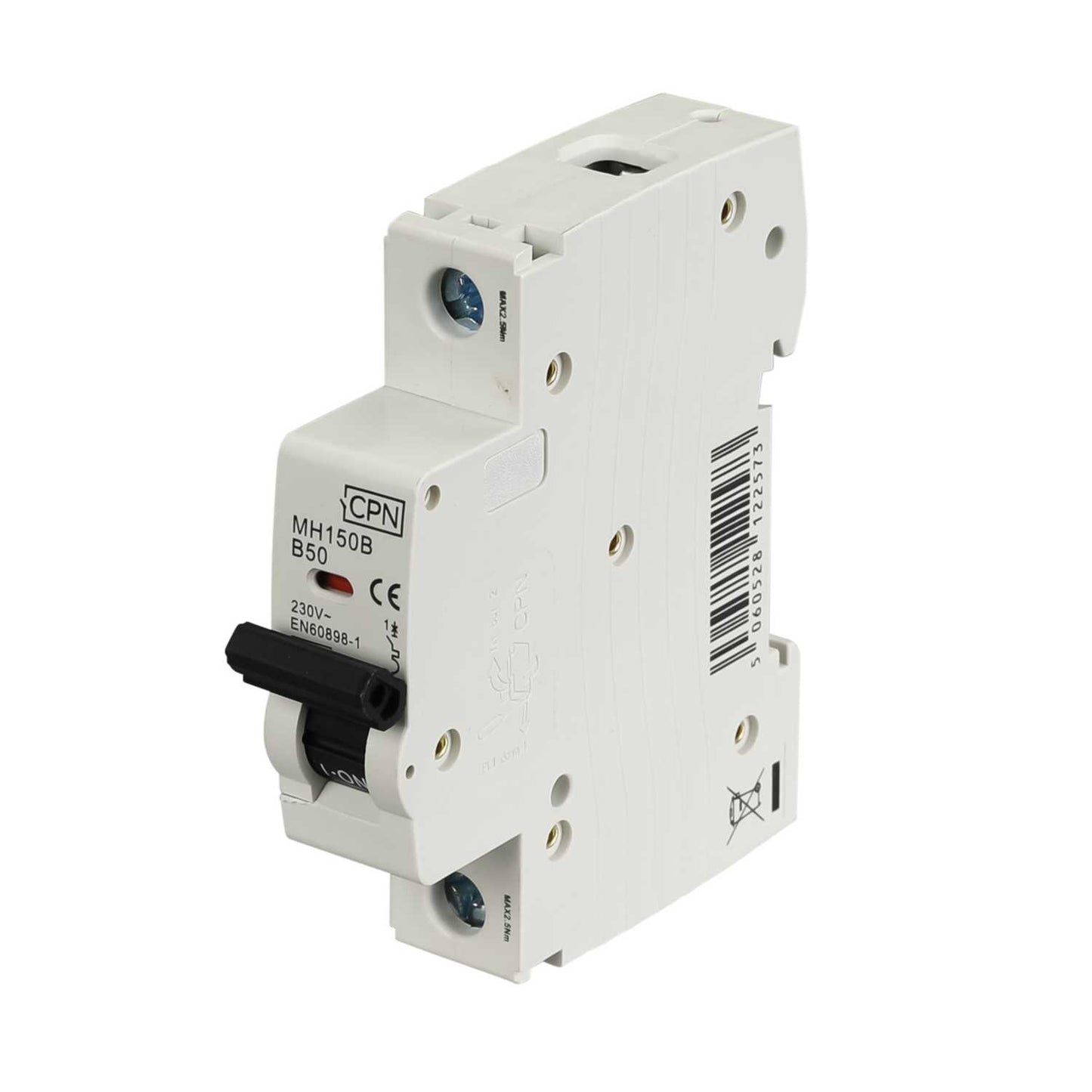 Cudis 50A Single Pole 10kA B Curve MCB