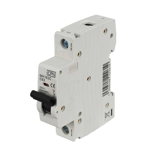 Cudis 63A Single Pole 10kA C Curve MCB