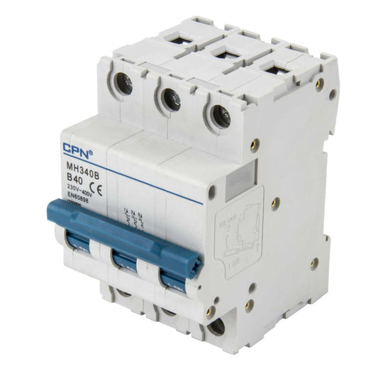 Cudis 40A Triple Pole 10kA B Curve MCB