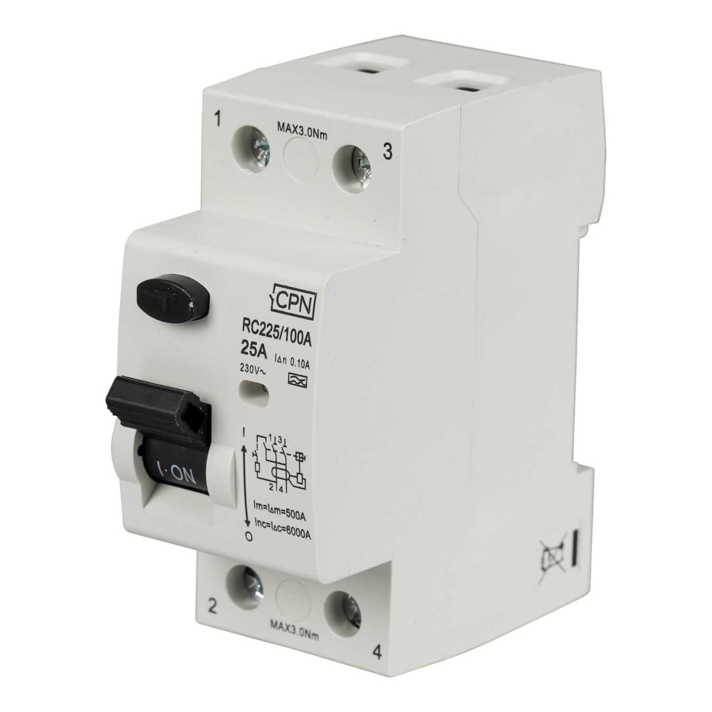 Cudis 25A 2 Pole 100mA Type A RCD