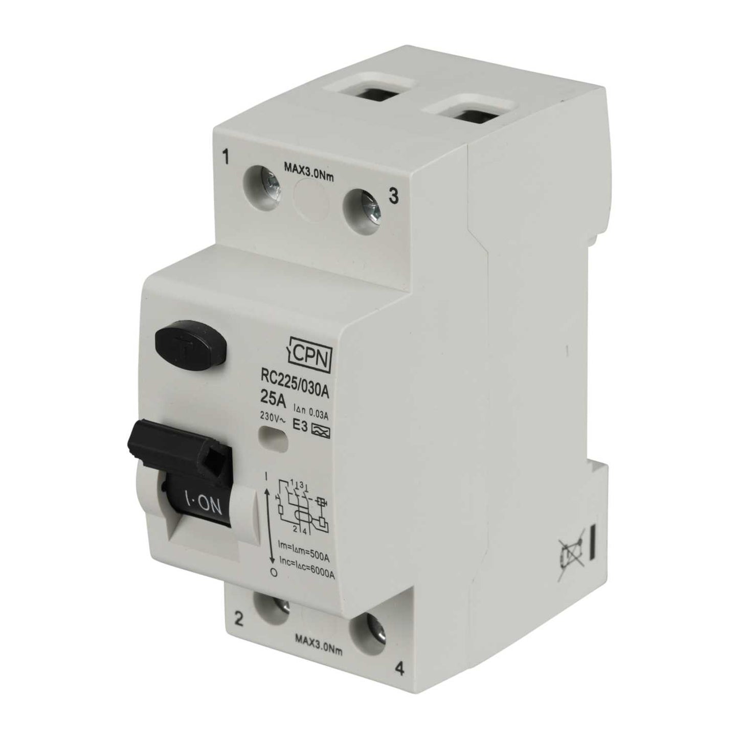 Cudis 25A 2 Pole 30mA Type A RCD