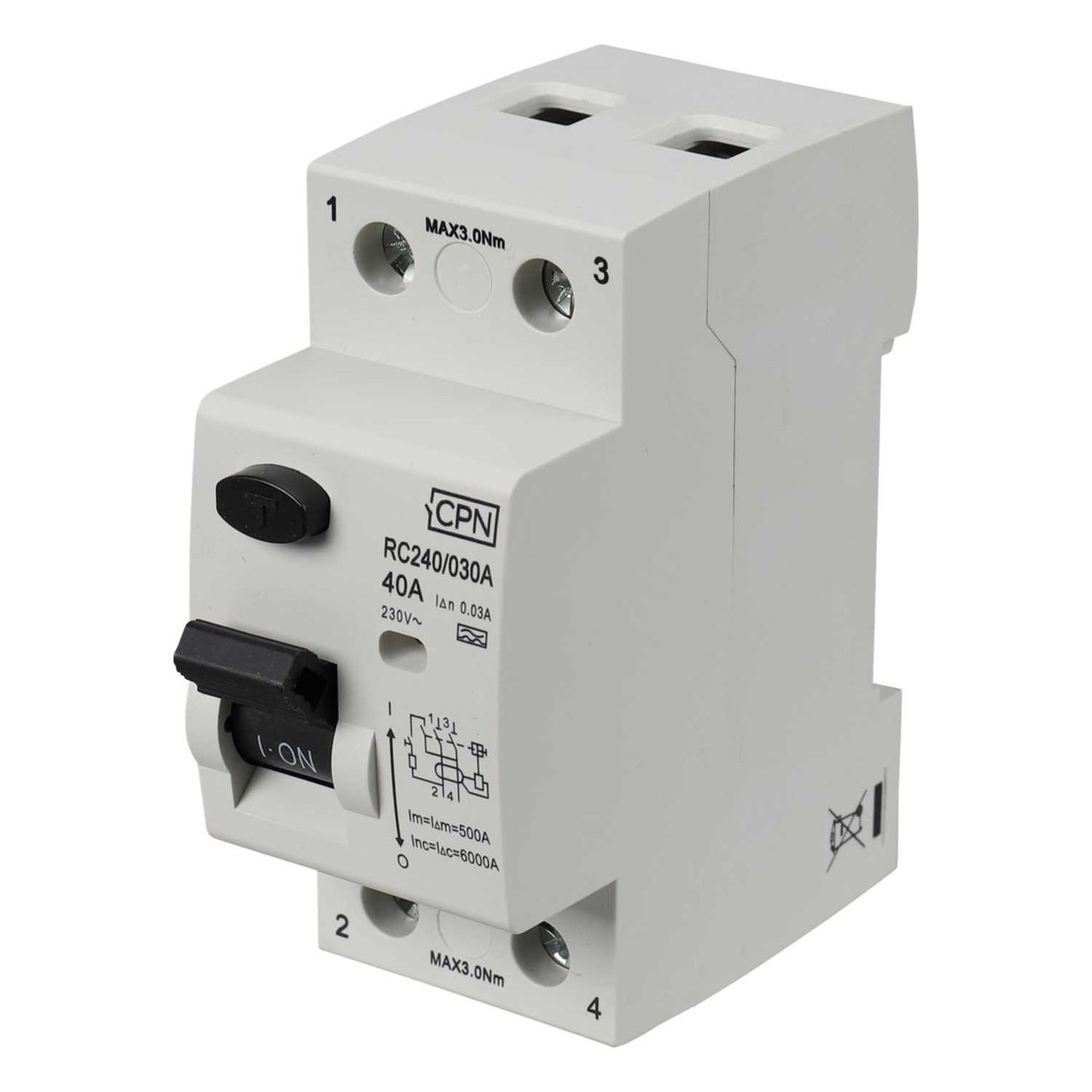 Cudis 40A 2 Pole 30mA Type A RCD