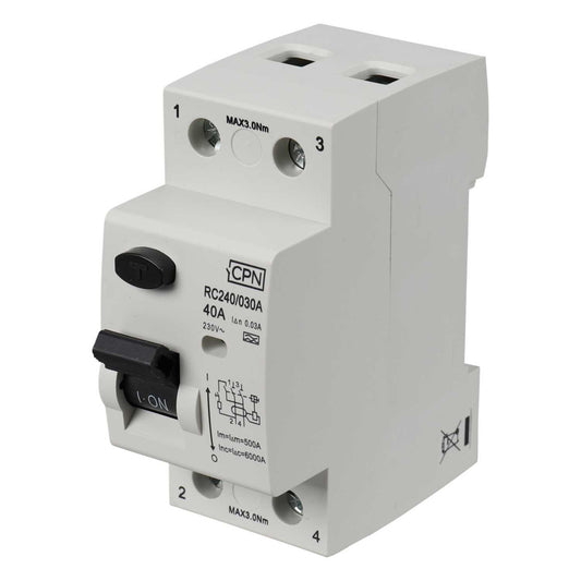 Cudis 40A 2 Pole 30mA Type A RCD