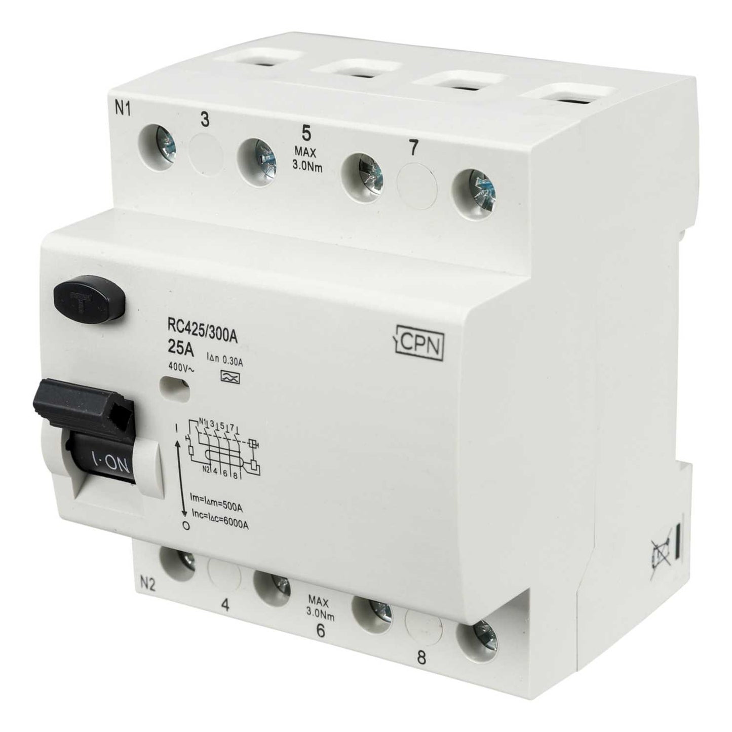 Cudis 25A 4 Pole 300mA Type A RCD
