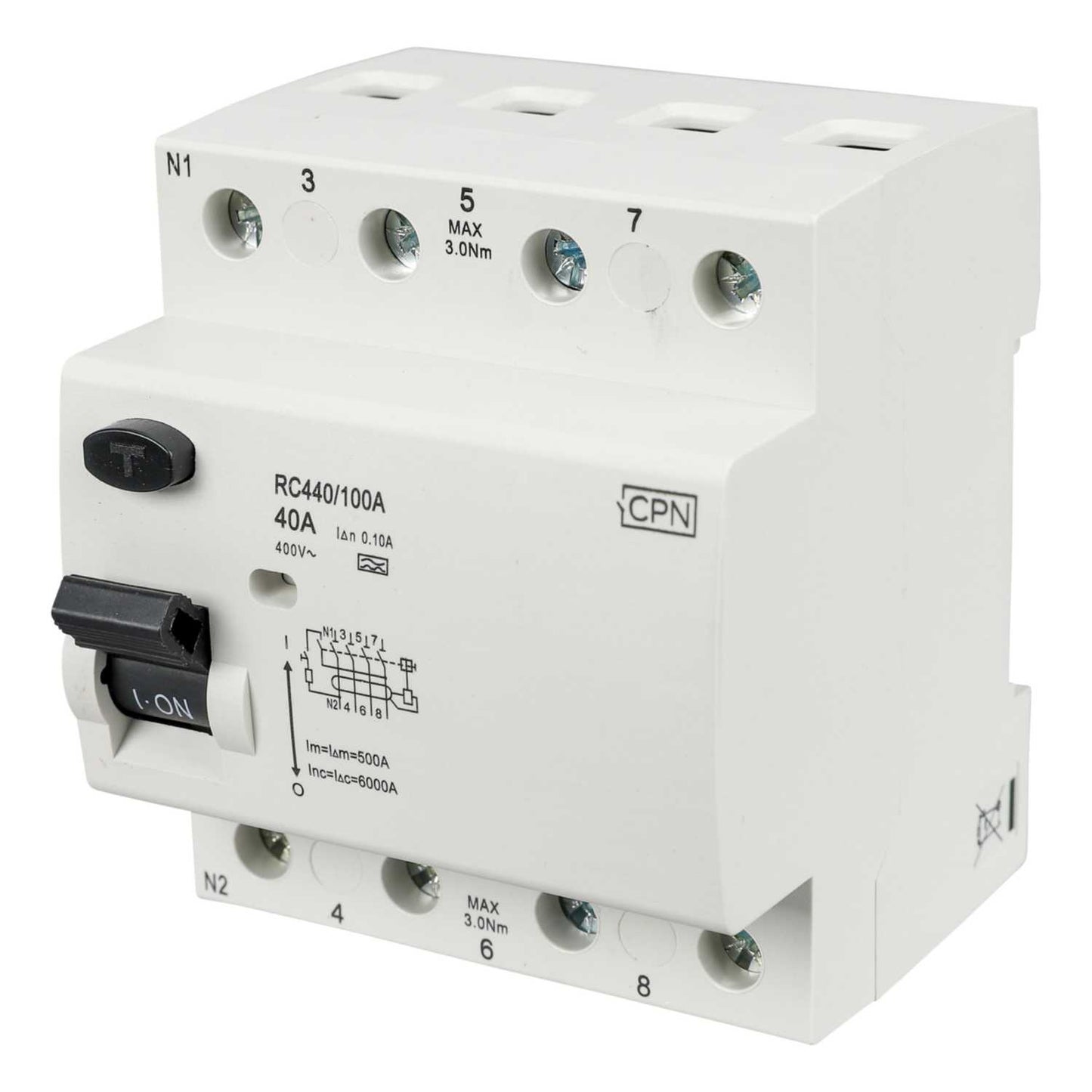 Cudis 40A 4 Pole 100mA Type A RCD