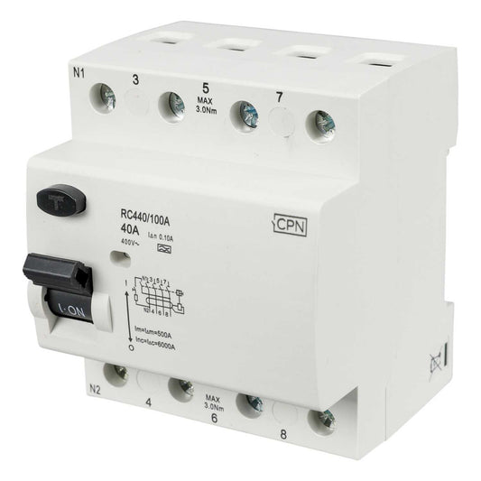 Cudis 40A 4 Pole 100mA Type A RCD