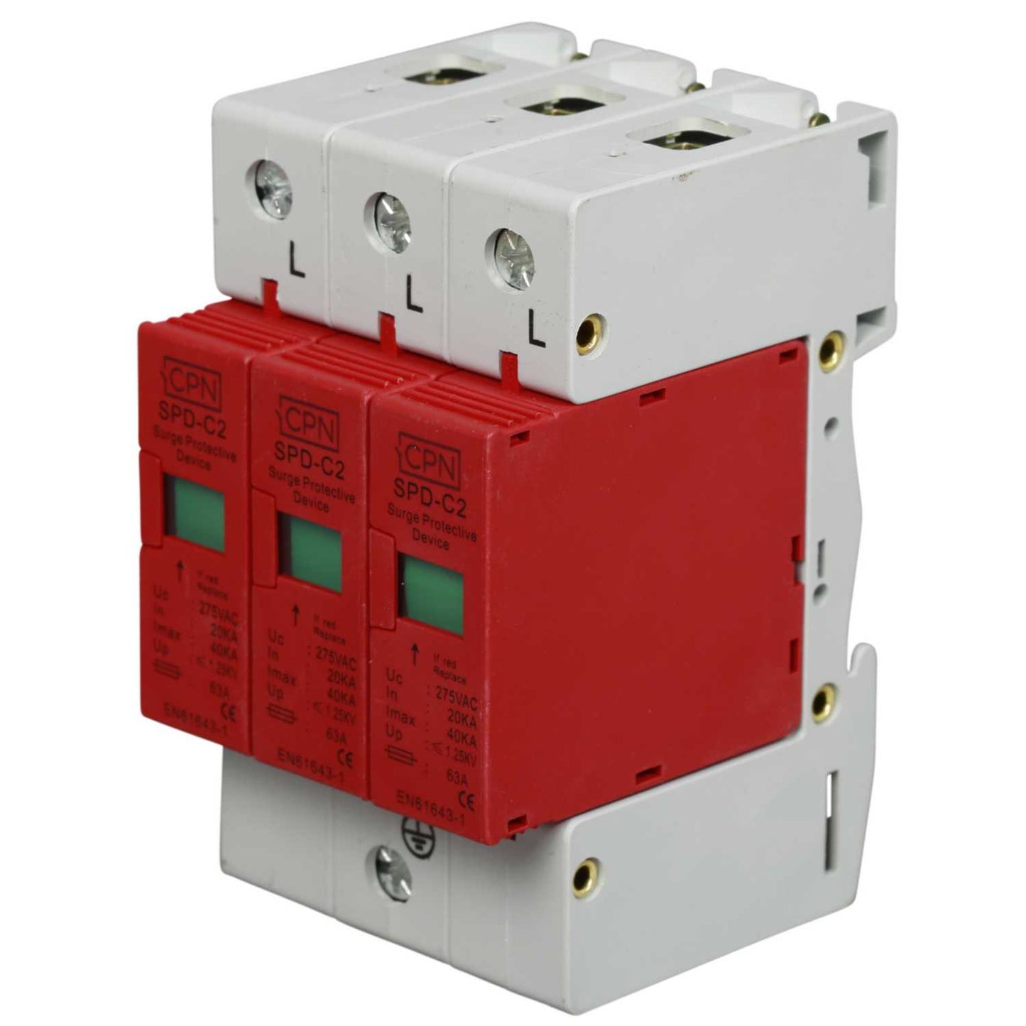 Cudis 40kA 3 Module 3 Pole Type 2 Surge Protector