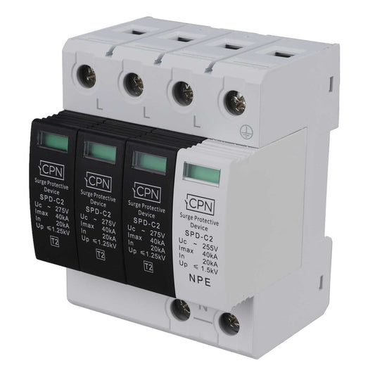 Cudis 40kA 4 Module 3 Pole and Neutral Type 2 Surge Protector