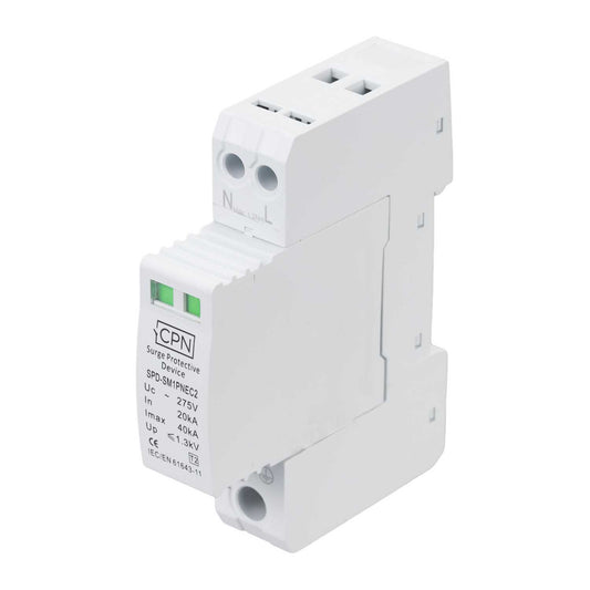 Cudis 40kA Single Module Single Pole and Neutral Type 2 Surge Protector