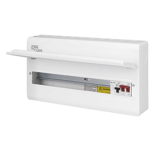 Cudis 18 Way 100A Isolator Incomer Metal Clad Consumer Unit with SPD