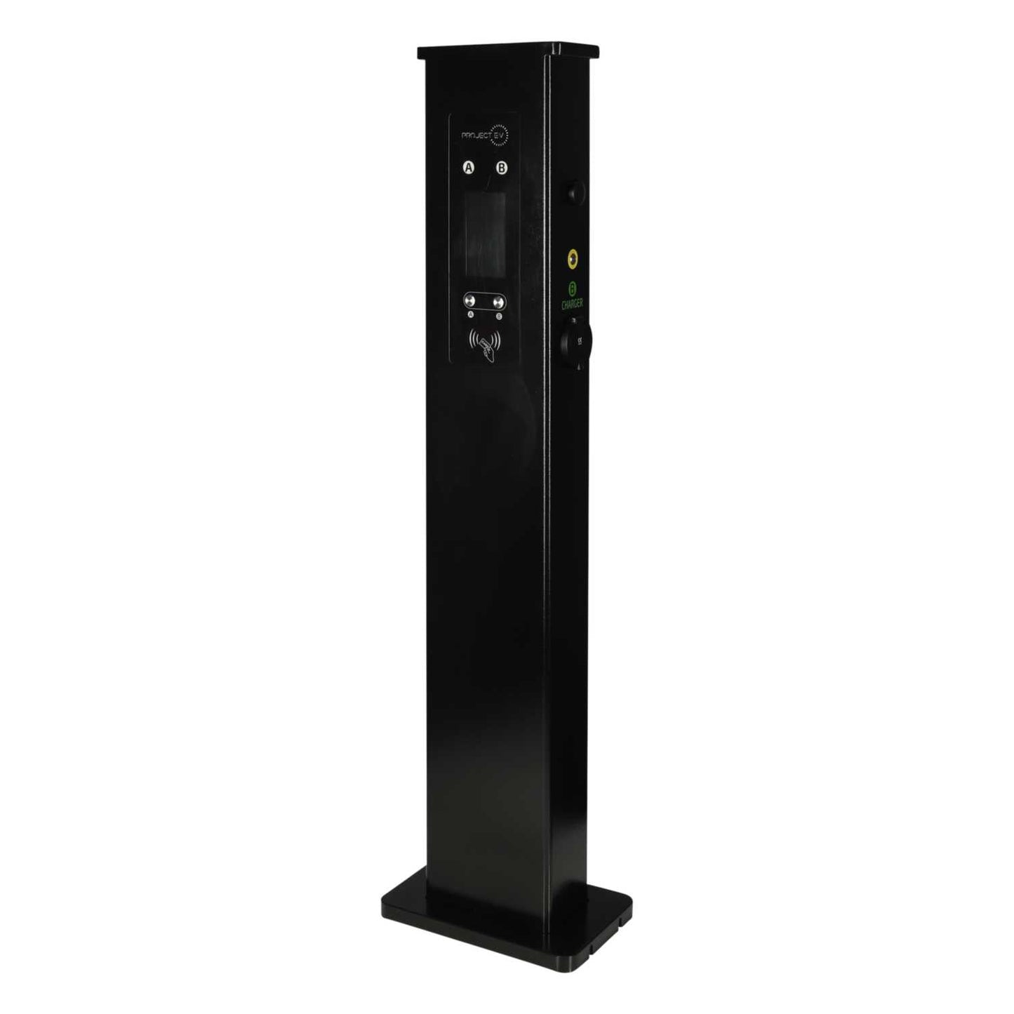 Project EV 7.3kW Pro Earth Secure AC Floor Charger with 2 x 32A Type 2 Sockets and Rfid