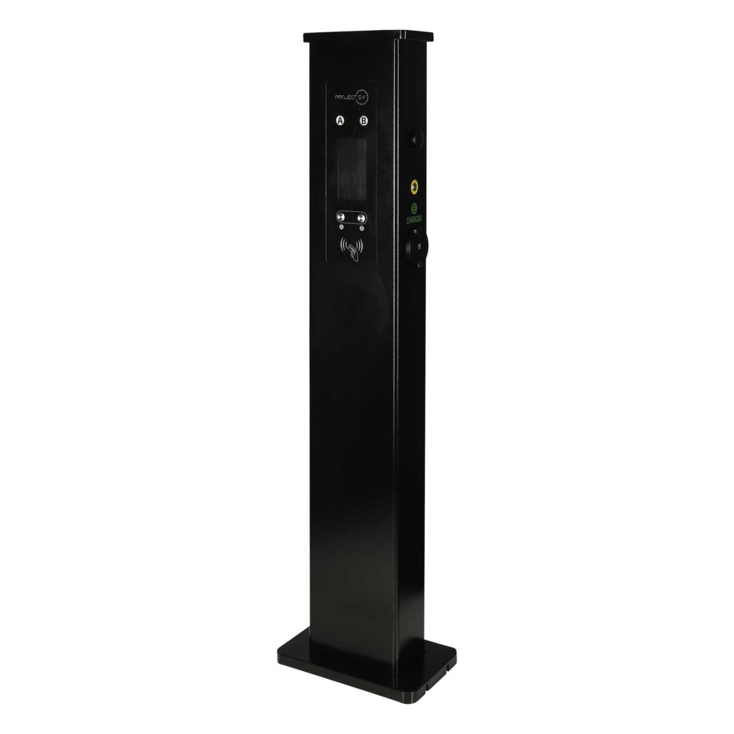 Project EV 22kW Pro Earth AC Floor Charger with 2 x 32A Type 2 Sockets and Rfid