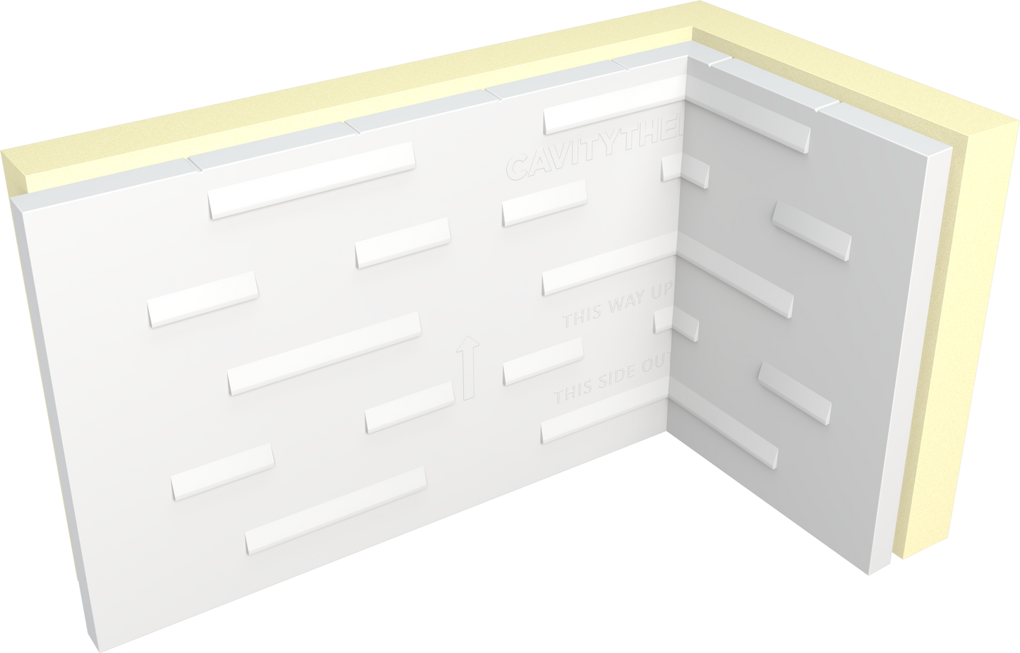 UNILIN CT/PIR INT CORNER FULL FILL CAVITY BOARD 1200 x 450 x 100mm 400073766